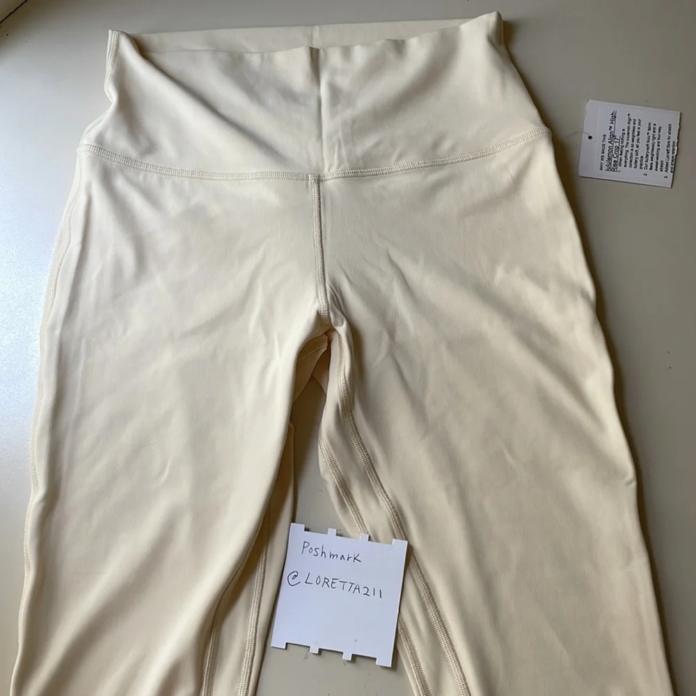 Lululemon Buttercream Crop Align Leggings 17” Size 8 - Picture 6 of 10